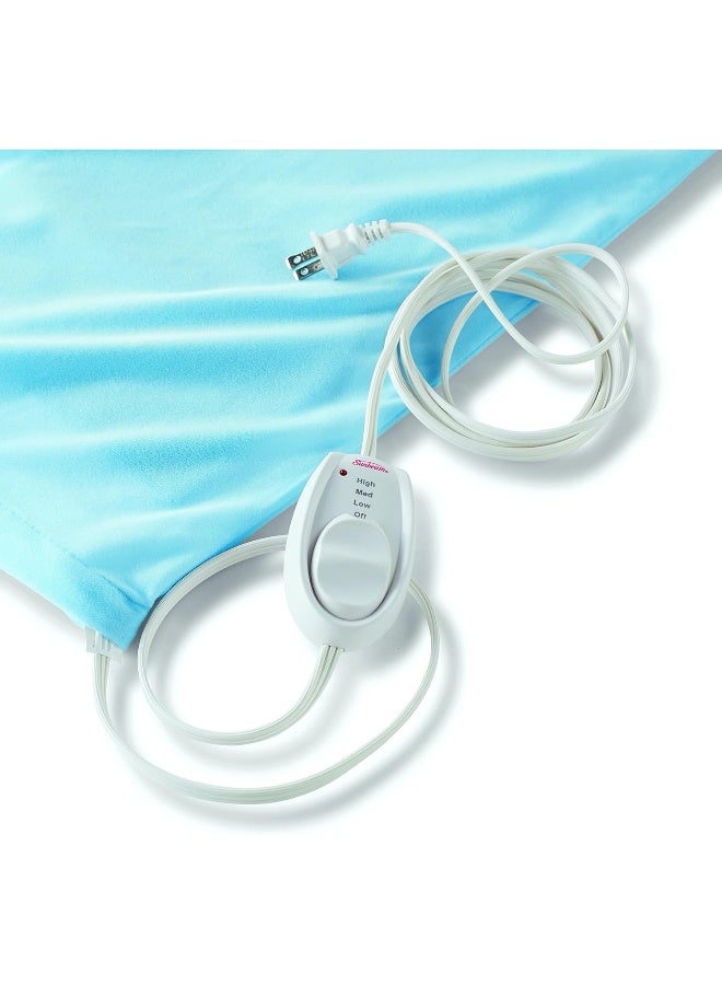 Sunbeam 731-500 Heating Pad with Ultra Heat Technology - Light Blue - Image 2